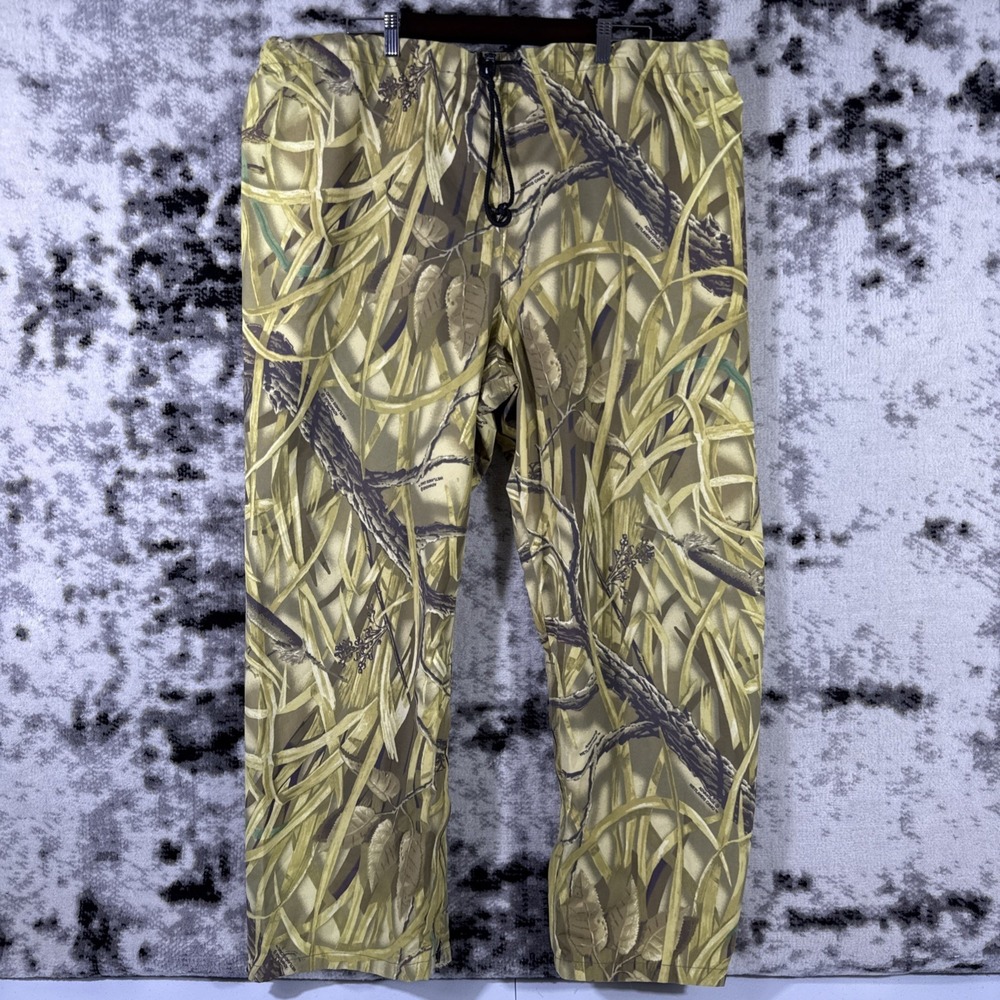 VTG 10X Goretex Camo Pants Mes 2XL Advantage Wetlands Drawstring Hunting Outdoor